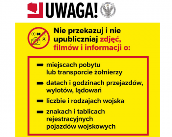 Ministerstwo Obrony Narodowej apeluje: nie publikujmy materiałów o charakterze wojskowym