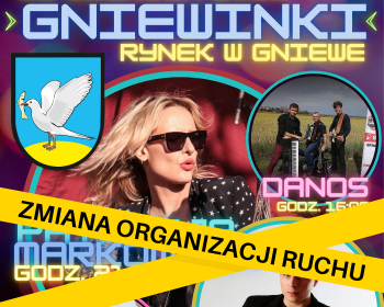 Gniewinki - zmiana organizacja ruchu i lokalizacji targowiska miejskiego