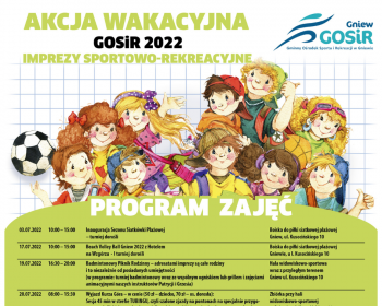 Aktywne wakacje z Gminnym Ośrodkiem Sportu i Rekreacji w Gniewie