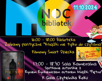 Noc Bibliotek 2024 w Gniewie