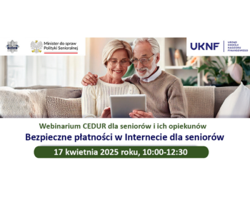 Webinarium „Bezpieczne płatności w Internecie dla seniorów”