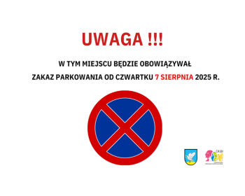 Zakaz parkowania już od czwartku