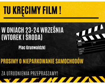 Ekipa filmowa na ulicach miasta