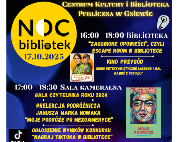 Noc Bibliotek 2025 w Gniewie