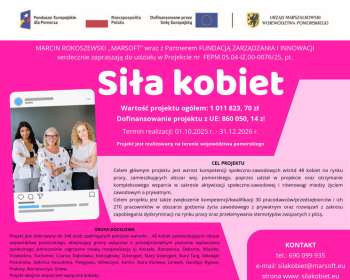 Rusza projekt „Siła kobiet” w województwie pomorskim!