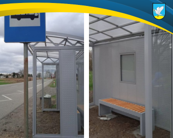 Nowa wiata przystankowa w Pieniążkowie